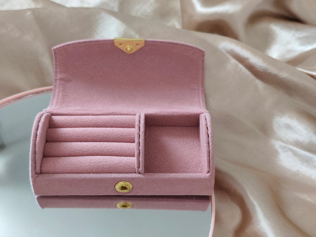 Écrin à bijoux rose