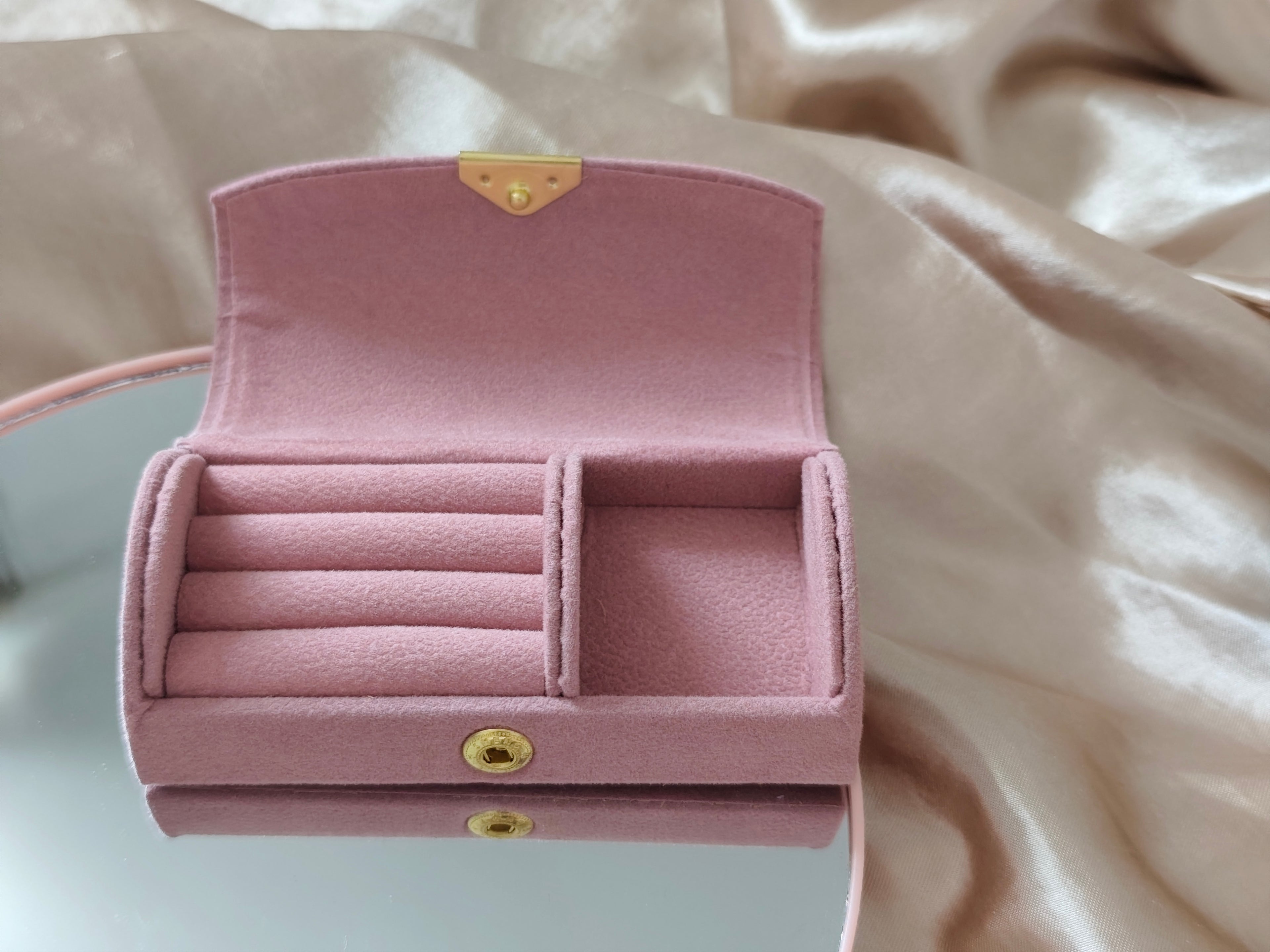 Écrin à bijoux rose
