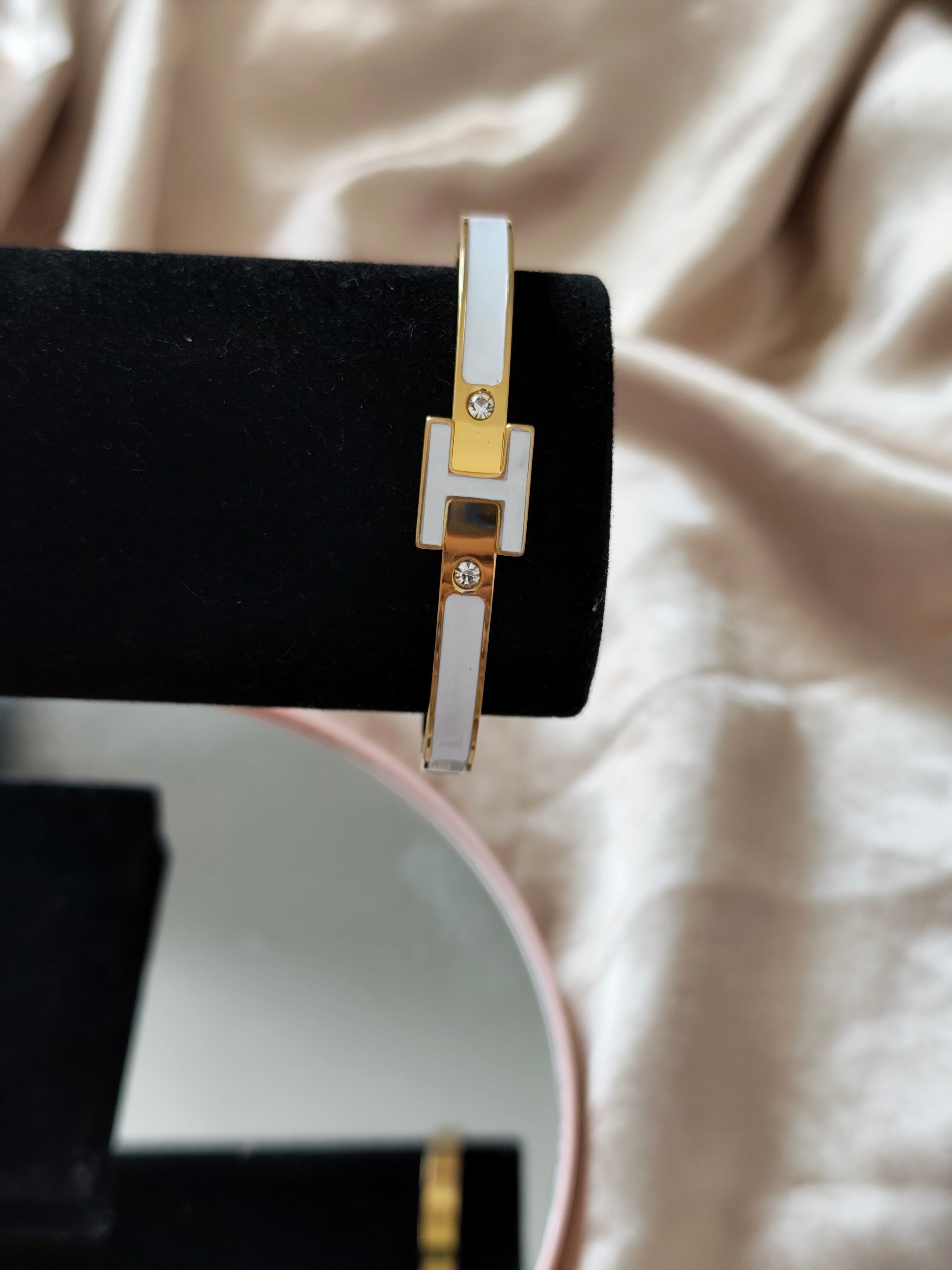 Bracelet "H" blanc
